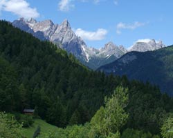 Marmarole vista Pieve di Cadore
